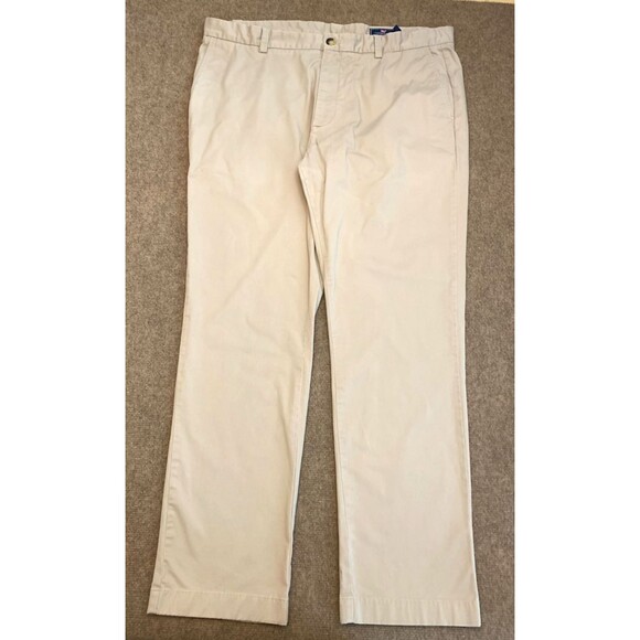 Vineyard Vines Pants Mens 40x32 Flat Front Stretch Cotton Chino Khakis Classic - Picture 1 of 9